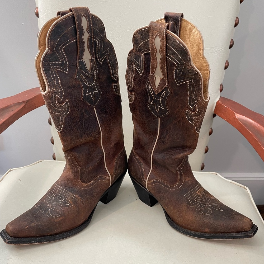 Beautiful goat leather Cowboy Boots